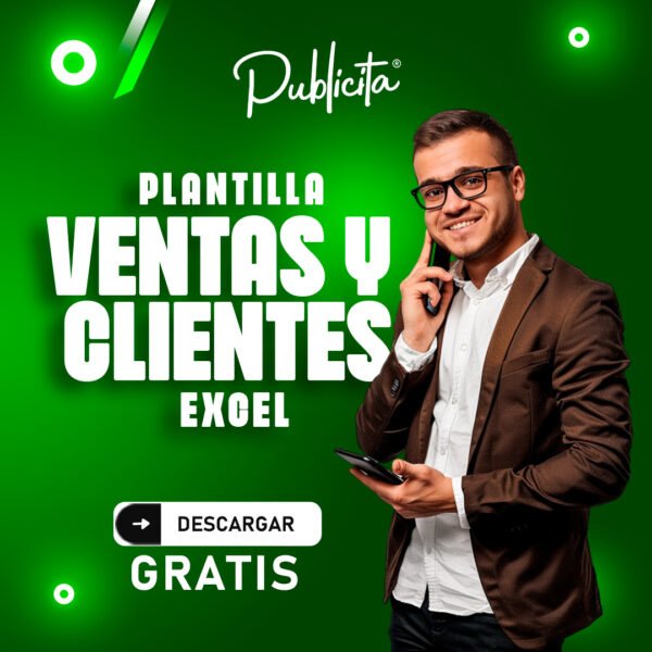 Mantén el control de tus ventas y clientes con esta espectacular plantilla Excel.