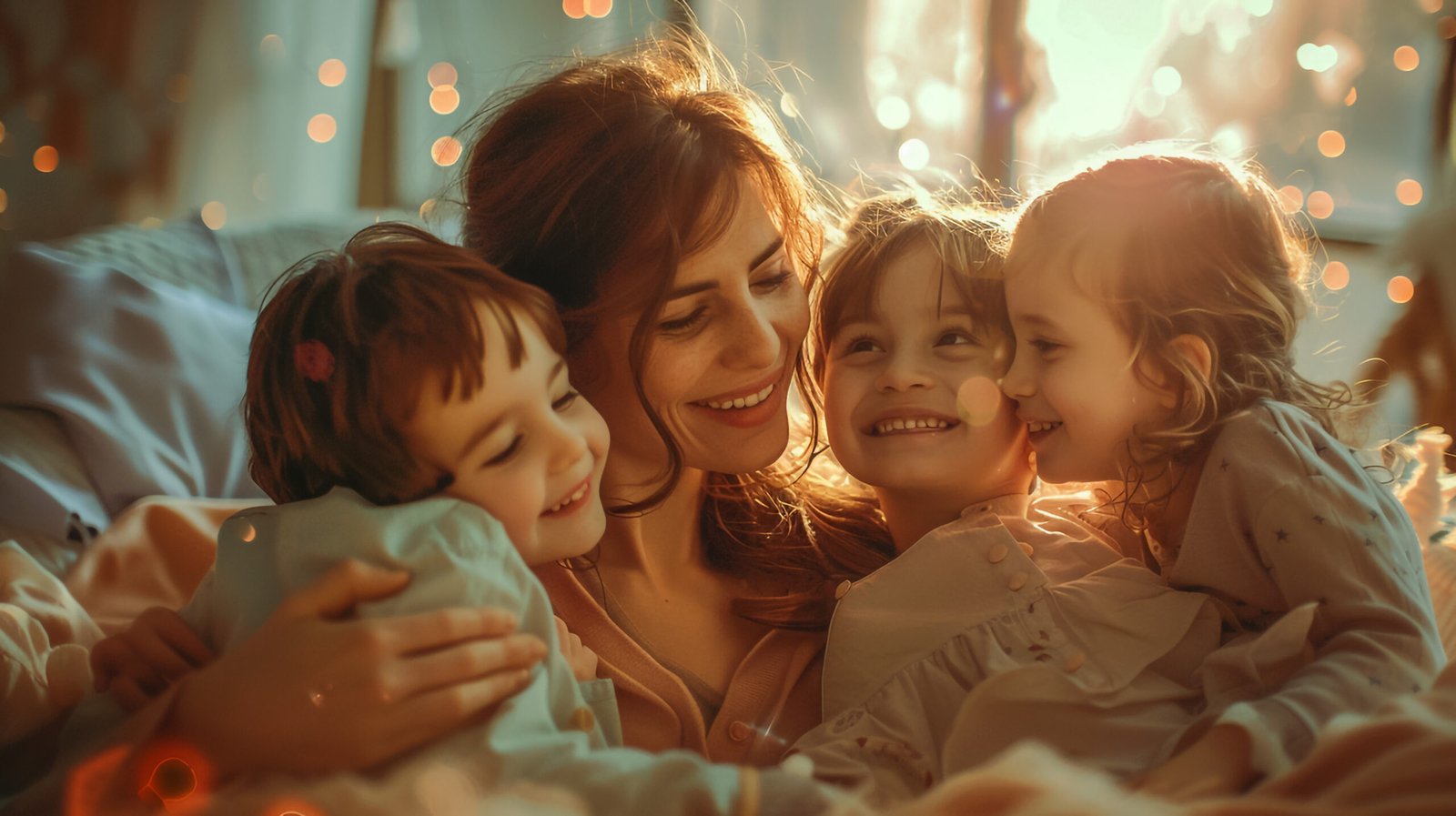 woman-holds-her-children-photo-booth